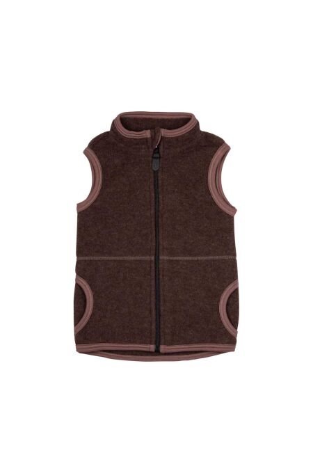 Pure Pure - Kids-Weste Fleece - dark-brown