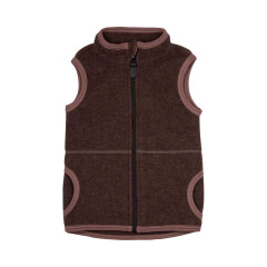 Pure Pure - Kids-Weste Fleece - dark-brown