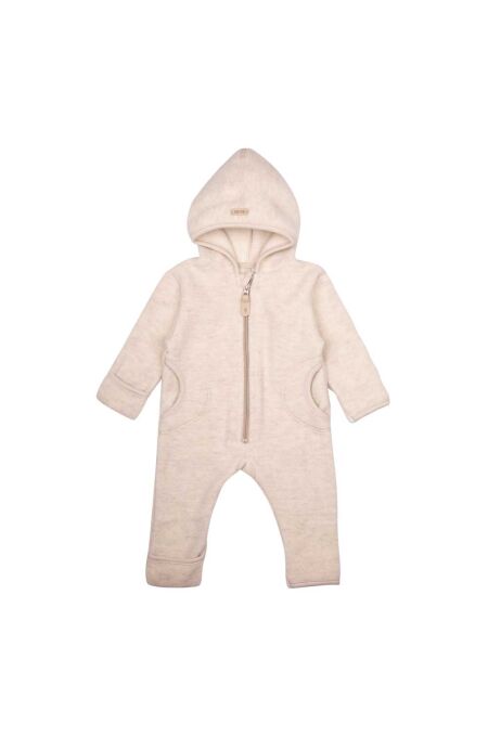 Pure Pure - Baby-Overall Fleece - woll-weiss