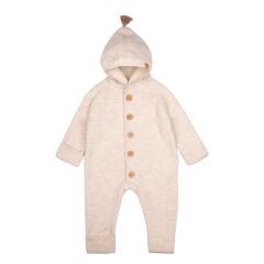 Pure Pure - Baby-Overall Fleece - woll-weiss