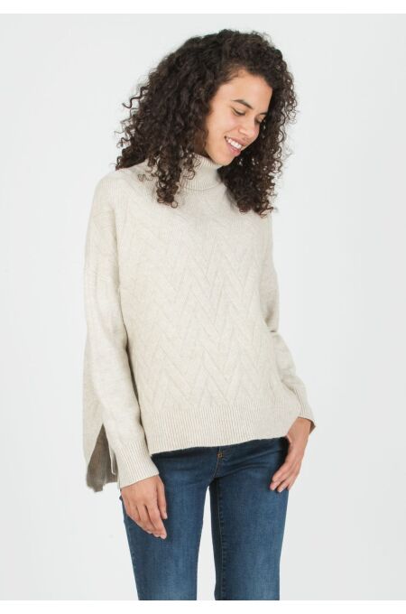 Attesa - Stillpullover Allison -  one size - chalk