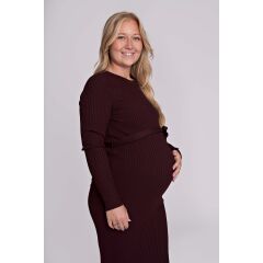 Love2wait - Strickkleid - burgundy