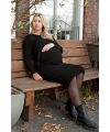 Love2wait - Strickkleid - black
