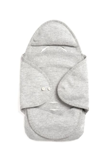 Halfen - kuschelige Decke für Babyschale - grau - One Size