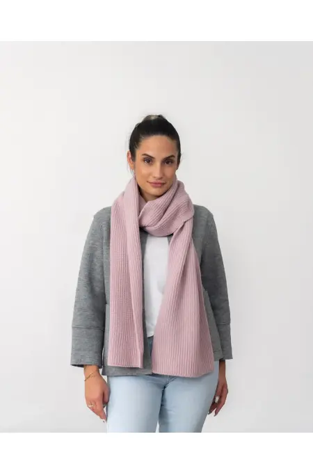 Halfen - kuscheliger Cashmere Strickschal - altrosa