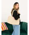 Zwillingsherz - Stepptasche "Smile" - beige