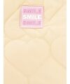 Zwillingsherz - Stepptasche "Smile" - beige