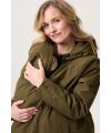 Noppies Maternity - Winter 3in1 Schwanger.- und Tragejacke Juva - dark oliv