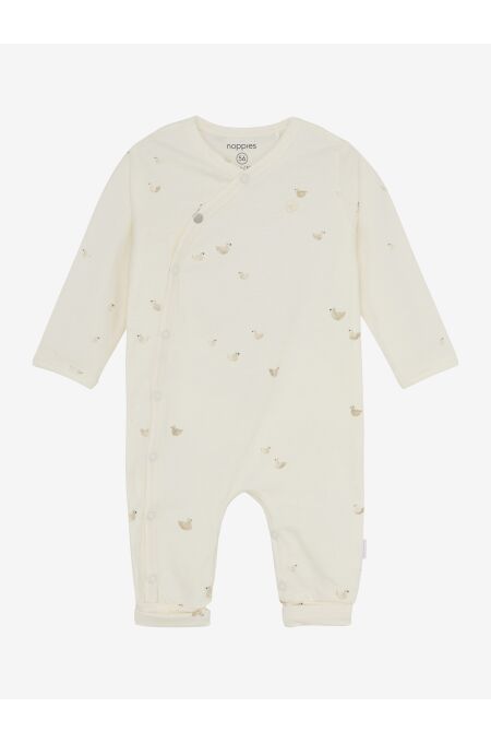 Noppies Baby - U Playsuit long sleeve - animal pattern - off white