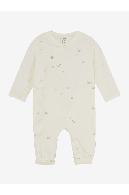 Noppies Baby - U Playsuit Nolan long sleeve - animal pattern - off white
