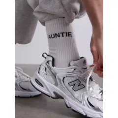 Famvibes - AUNTIE/TANTE Original Socken - weiss/schwarz