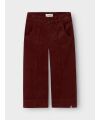 LilAtelier - Wide Leg Cord-Hose - hot chocolate