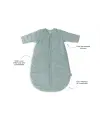 Jollein - Schlafsack mit abnehmbaren Ärmeln  - Rib Sea Green