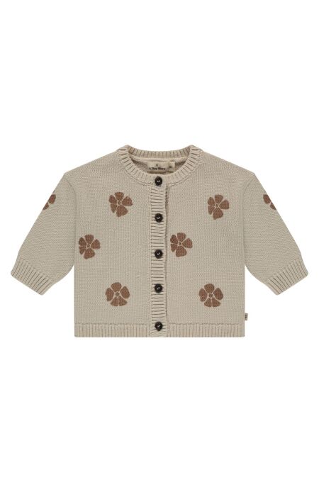 A TINY STORY - Strickjacke Flower - snow
