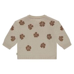 A TINY STORY - Strickjacke Flower -snow