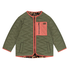 Stains&Stories- Girls Winter Wendejacke - moos