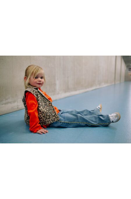 Stains&Stories- Girls Leo Denim Weste - leo beige