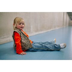 Stains&Stories- Girls Leo Denim Weste - leo beige