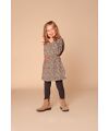 Stains&Stories- Girls Leo Sweat-Kleid - leo beige