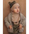 Woolyorganic - Beanie mit Teddy-Ohren - tea leaf/savannah