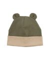 Woolyorganic - Beanie mit Teddy-Ohren - tea leaf/savannah
