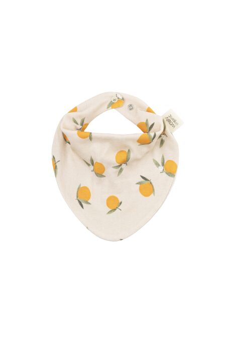 Woolyorganic - Dreieckstuch - Orangen Print