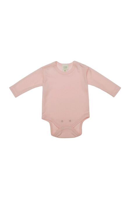 Woolyorganic - Merinowolle/Seide Longsleeve Body - light pink
