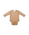 Woolyorganic - Merinowolle/Seide Longsleeve Body - stucco