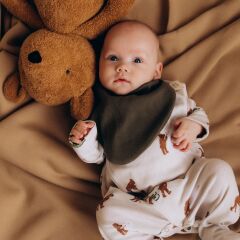 Woolyorganic - Dreieckstuch - tealeaf