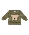 Woolyorganic - Teddy-Sweater - GOTS - tea leaf / savannah