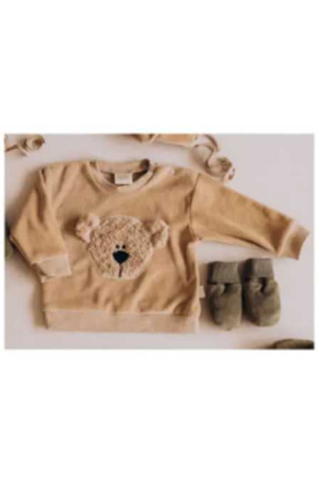 Woolyorganic - Teddy-Sweater - GOTS - savannah