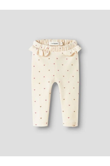 LIL´Atelier - Leggings mit Herz Print - Turtledove/Heart