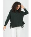 Attesa - Stillpullover Allison -  one size - dark geen