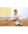 Lässig - Snackbox Kinder (3er Set) - Edelstahl Brotdose, Tiny Team, Dog