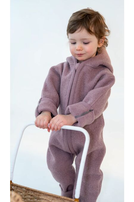 Halfen - Walkoverall m. Reißverschluss - mauve