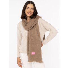 Zwillingsherz - Winterschal Flauschig - camel