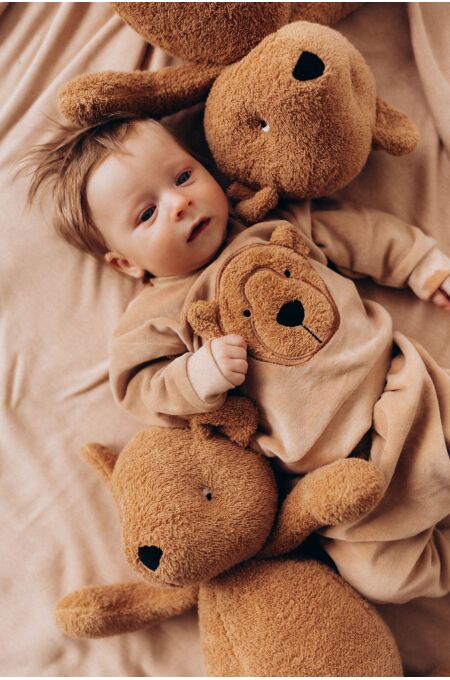 Wooly - SOFT TOY - TEDDY - CARAMEL BROWN -