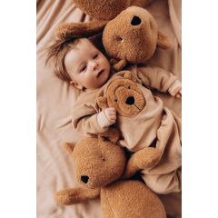 Woolyorganic - Soft Toy Teddy - caramel brown