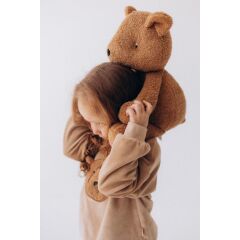 Woolyorganic - Soft Toy Teddy - caramel brown