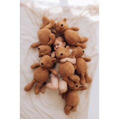 Woolyorganic - Soft Toy Teddy - caramel brown