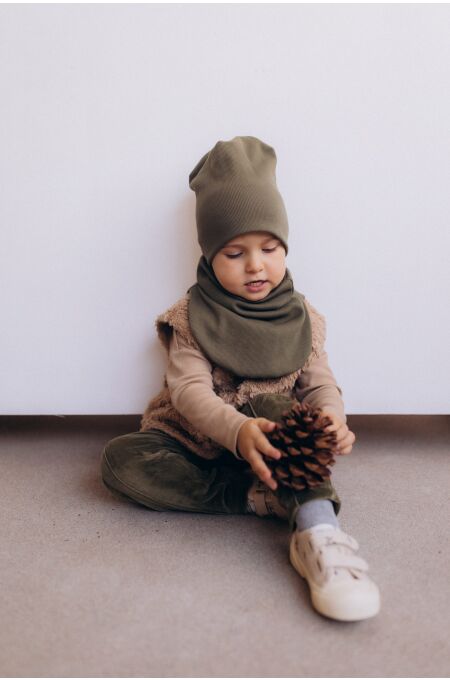 Woolyorganic - Beanie Toddler - tea leaf