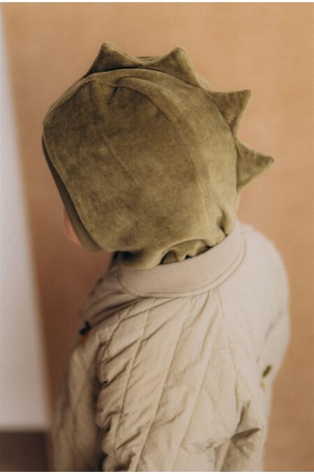 Woolyorganic - Velour Balaclava Dino -  - tea leaf