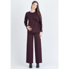 Attesa - Stoffhose - Farbe: bordeaux