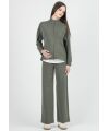 Attesa - Stoffhose - Army Green