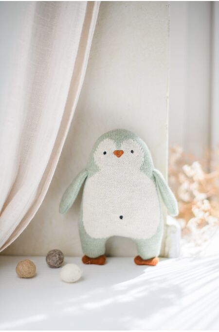 Ava & Yves - Babyrassel Pinguin - mint