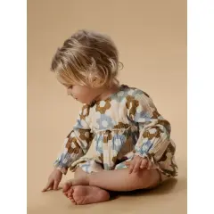 LILAtelier - Baby Musselin Bodykleid - coconut milk