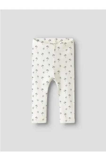 LIL´Atelier - Leggings mit Blumen Print - Coconut Milk/Bell Flower