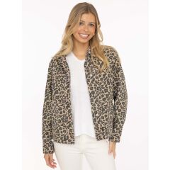Zwillingsherz - Jeansjacke Leo - beige/rosa