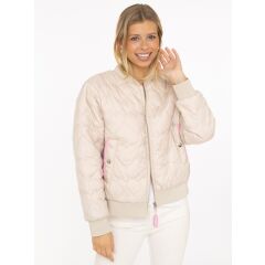 Zwillingsherz - Bomberjacke "Be Happy" - beige