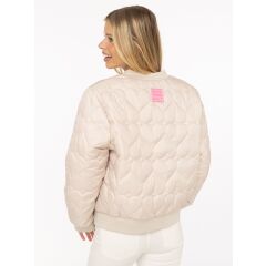 Zwillingsherz - Bomberjacke "Be Happy" - beige